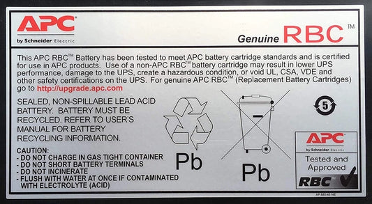 APC APCRBC105 Replacement Battery Cartridge #105 864VAh UPS Battery