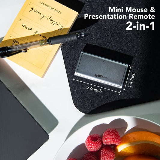 Mobile Pixels Wireless Bluetooth Travel Mouse Gray TouchPad