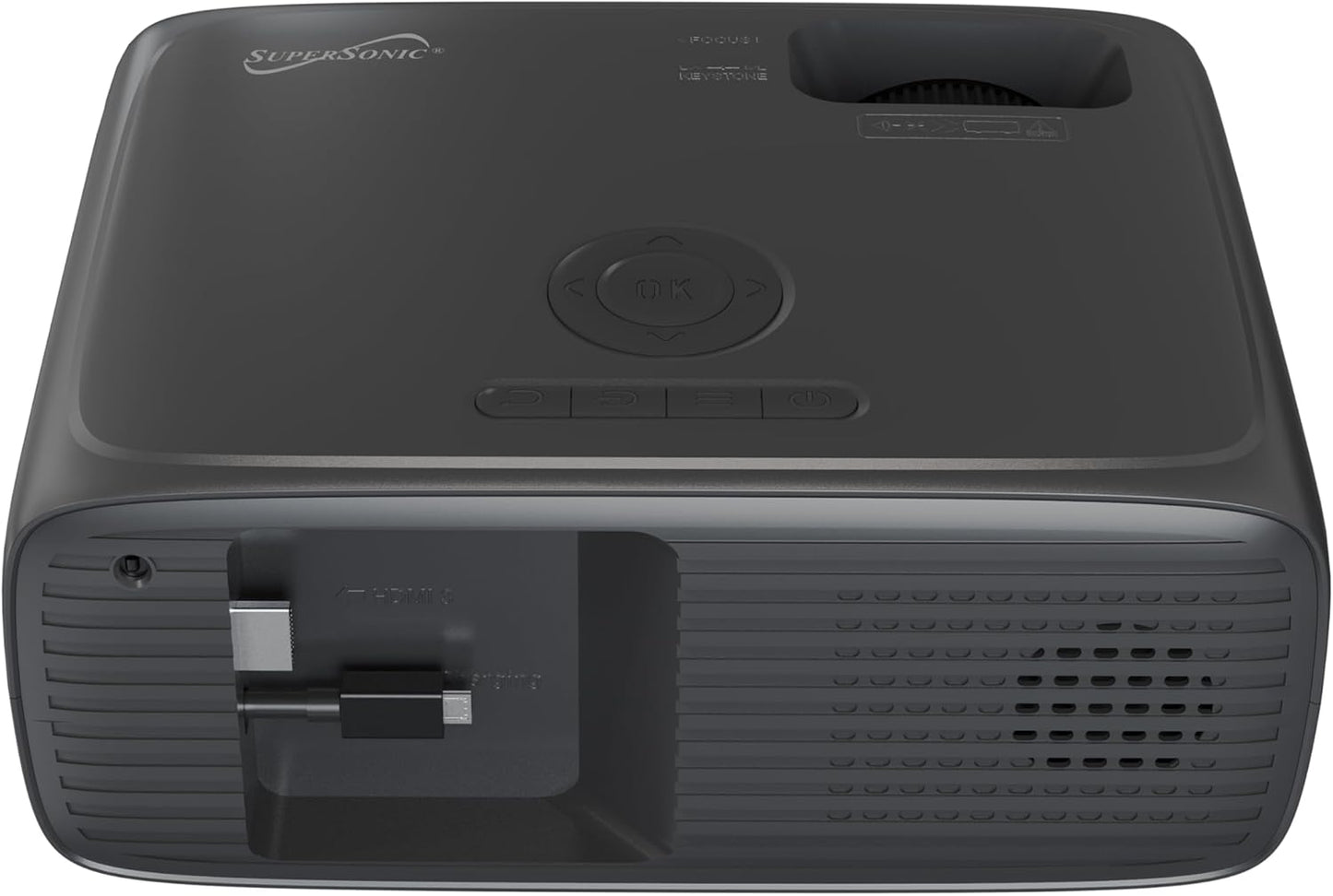 Supersonic SC-282P 1080p Full HD LED Projector HDMI USB Bluetooth Built-in Speaker Gaming