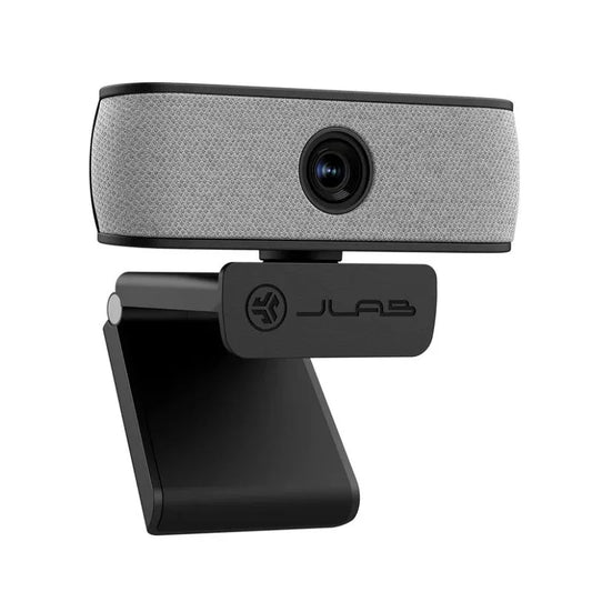 JLab JBuds USB Webcam – 1080p/30fps, f/2.2 Autofocus, 78° FOV, Dual Mic, Privacy Cover, USB-A, Black (WJBCAMRBLK124)