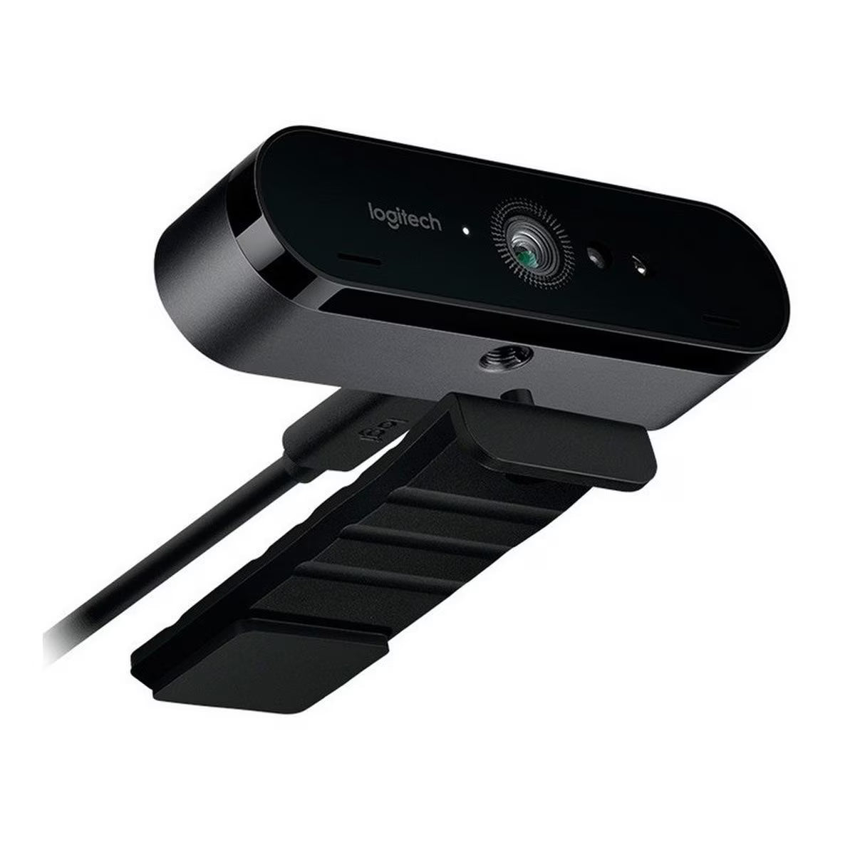 Logitech Brio 4K Webcam for Business – 4K HDR, 90fps, Windows Hello, Dual Mic, USB 3.0, Black (960-001105)
