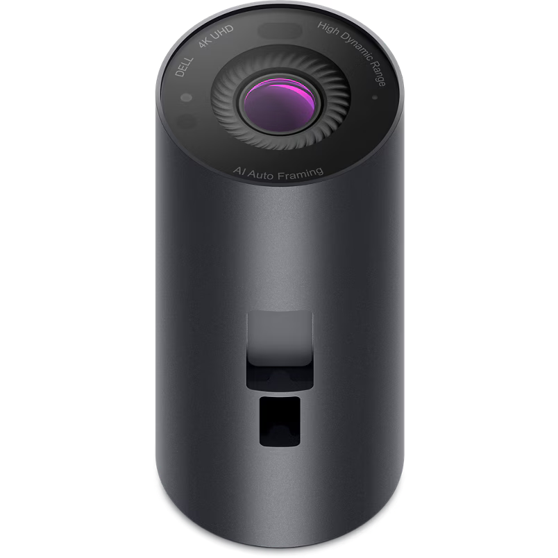 Dell UltraSharp 4K Webcam – 8.3MP, 60fps, AI Auto Framing, 90° FOV, USB-A (WB7022-DDAO)