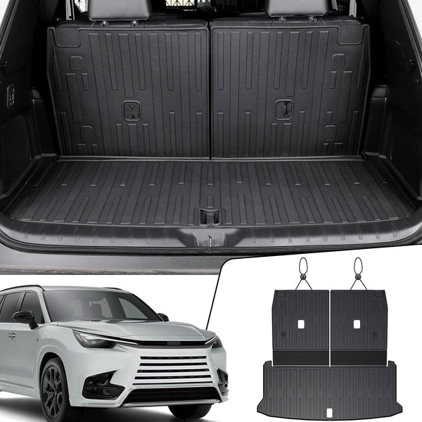 JOULARISE 2-in-1 Cargo Mat with Backrest Mats 2024-2026 Lexus TX 350 500h 550h+ TPE All-Weather