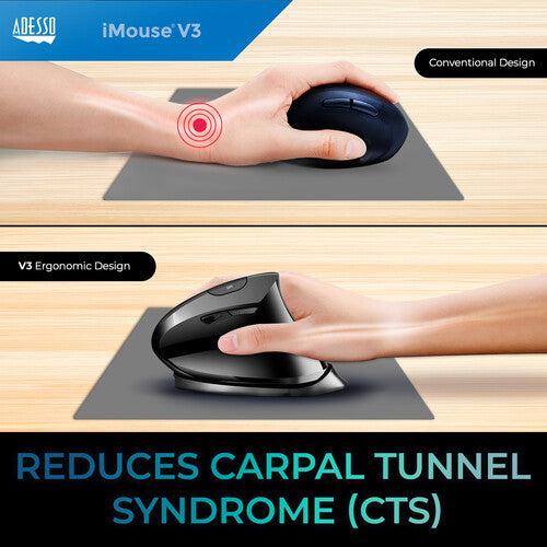 Adesso iMouseV3 USB Adjustable Vertical Mouse