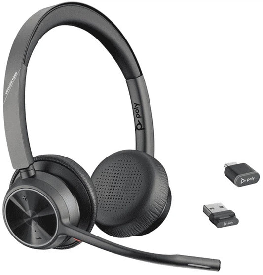 Poly Voyager 4320 UC Office Headset + BT700 + Charging Stand