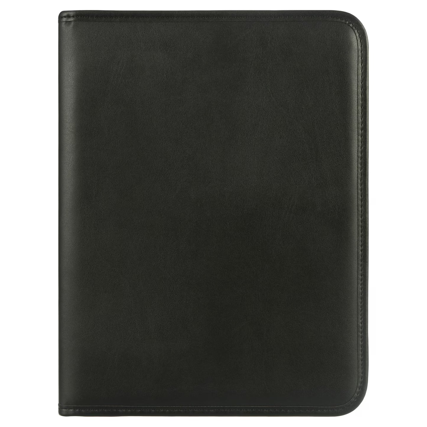 Samsill Professional Leather Padfolio | Black | Snap Closure Business Card Holder | MPN: 70810