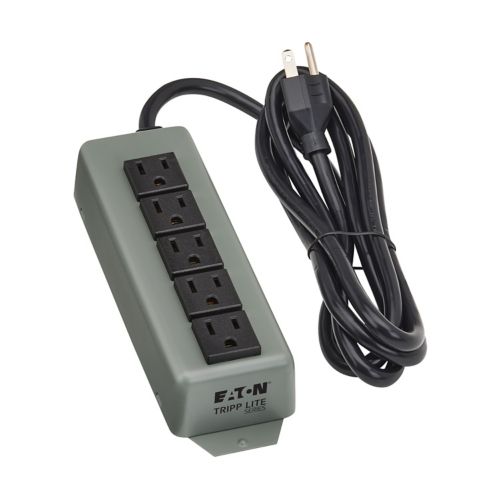 Eaton 602-TL 5-Outlet Industrial Power Strip 15A 120V Steel 6ft Cord
