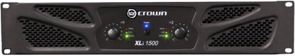 Crown XLi 1500 2-Channel 660W RMS Professional Power Amplifier Dark Gray (NXLI1500-0-US)