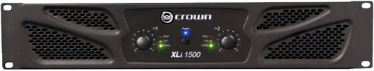 Crown XLi 1500 2-Channel 660W RMS Professional Power Amplifier Dark Gray (NXLI1500-0-US)