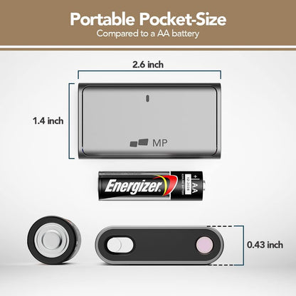 Mobile Pixels Wireless Bluetooth Travel Mouse Gray TouchPad