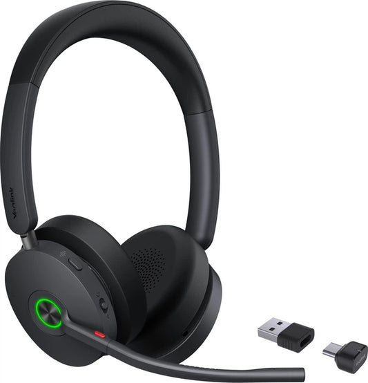Yealink BH74 UC Wireless Bluetooth Headset, USB-C, Hybrid ANC, 3-Mic AI, 37h Battery, Teams & Zoom