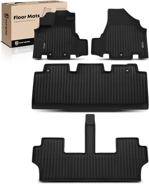 All-Weather TPE Floor Mats for 2011-2017 Honda Odyssey, 1st-3rd Row