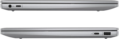 HP 14a-nf0006ca Refurbished Chromebook Plus 14 Inch FHD Intel Core i3-N305 8GB 128GB Chrome OS Meteor Silver