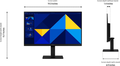 Samsung S22D304GAN 22" FHD VA Monitor – 75Hz, FreeSync, Flicker Free, HDMI, VGA