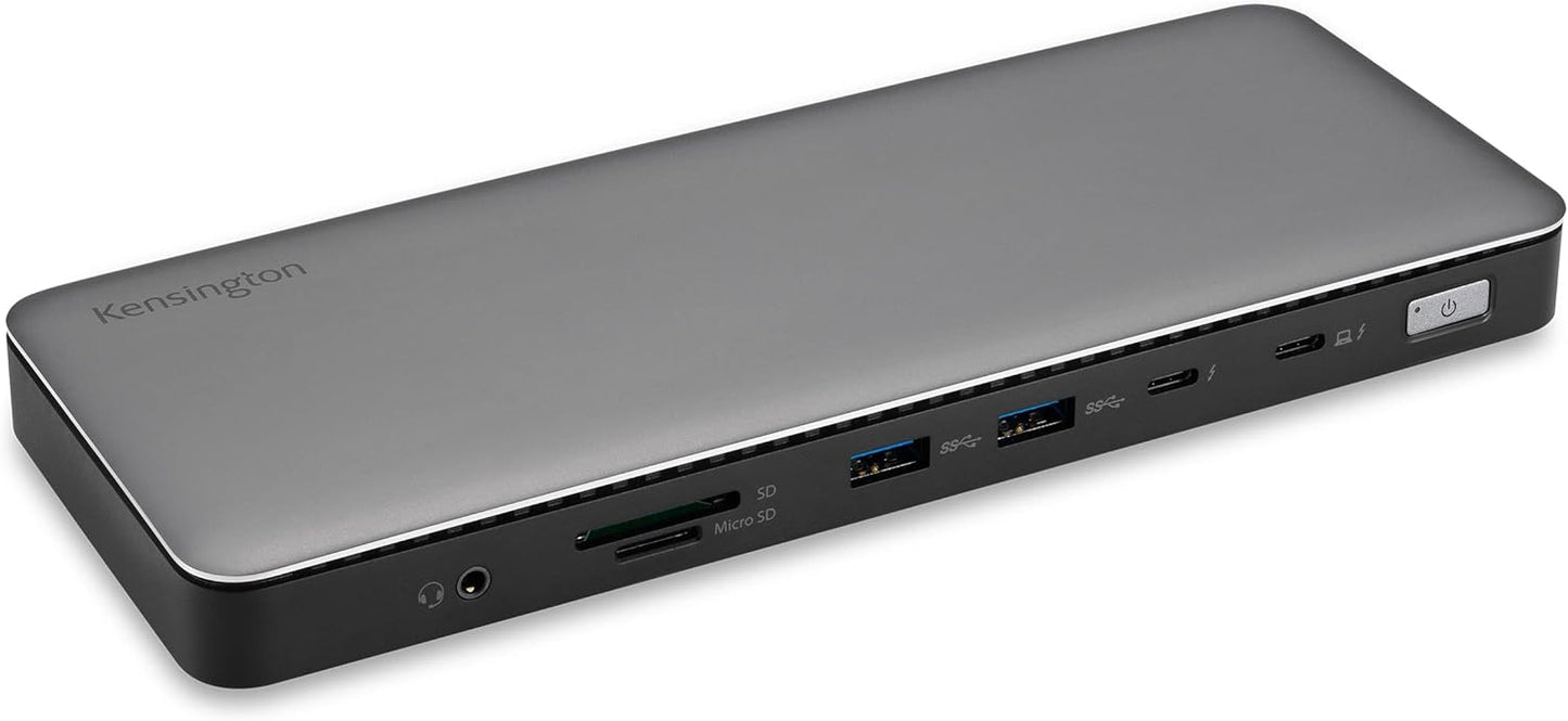 Kensington SD5760T 13-in-1 Thunderbolt 4 Dual 4K@60Hz Dock, 96W PD, 2x HDMI 2.0, GbE, SD/microSD, 5x USB (K34110NA)
