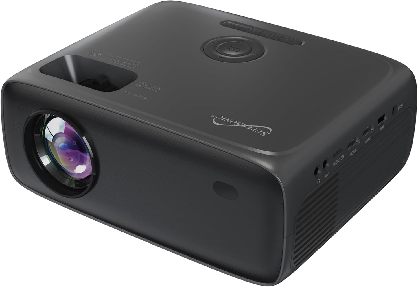 Supersonic SC-282P 1080p Full HD LED Projector HDMI USB Bluetooth Built-in Speaker Gaming