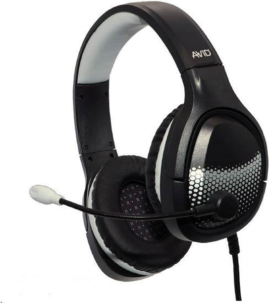 AVID AE-75 Wired Stereo Headset Noise-Canceling Mic 3.5mm