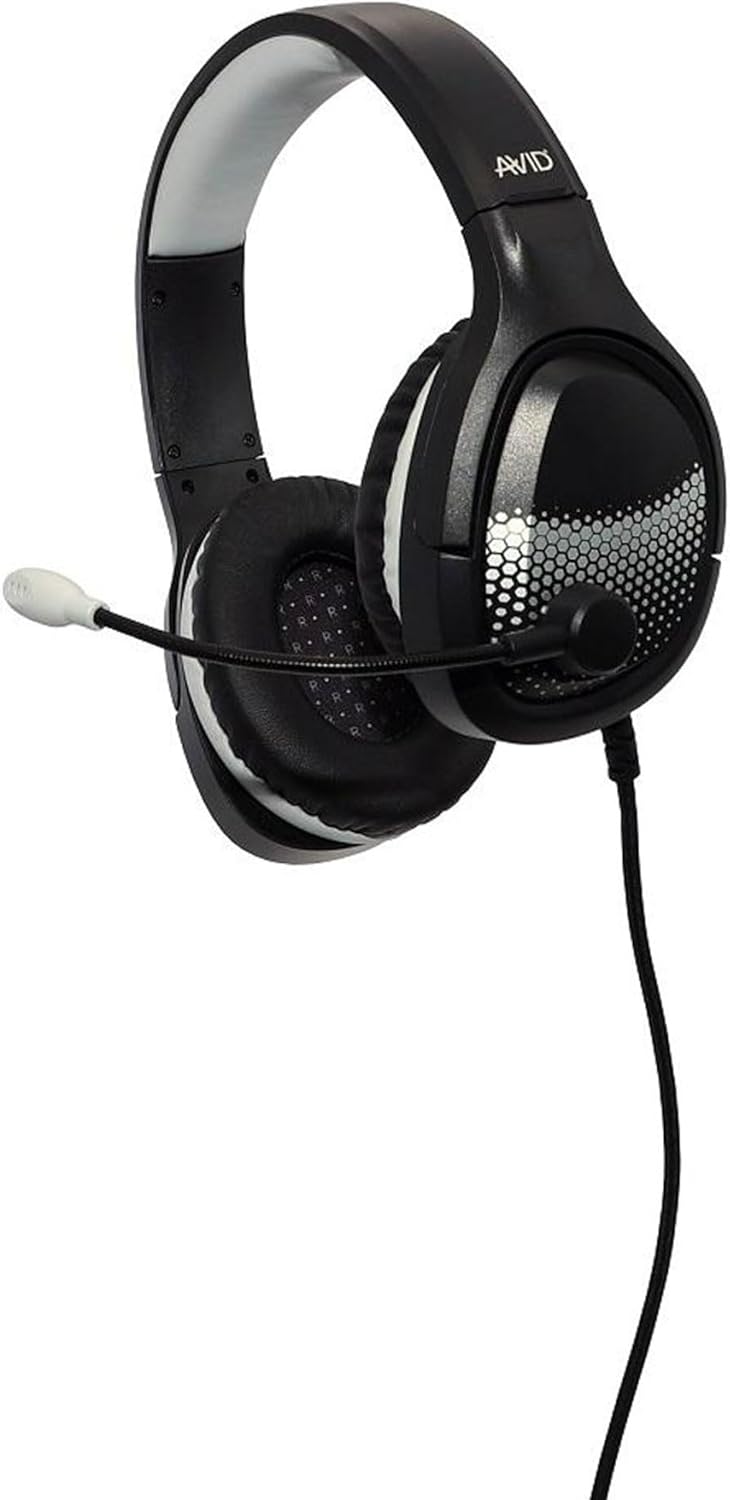 AVID AE-75 Wired Stereo Headset Noise-Canceling Mic 3.5mm