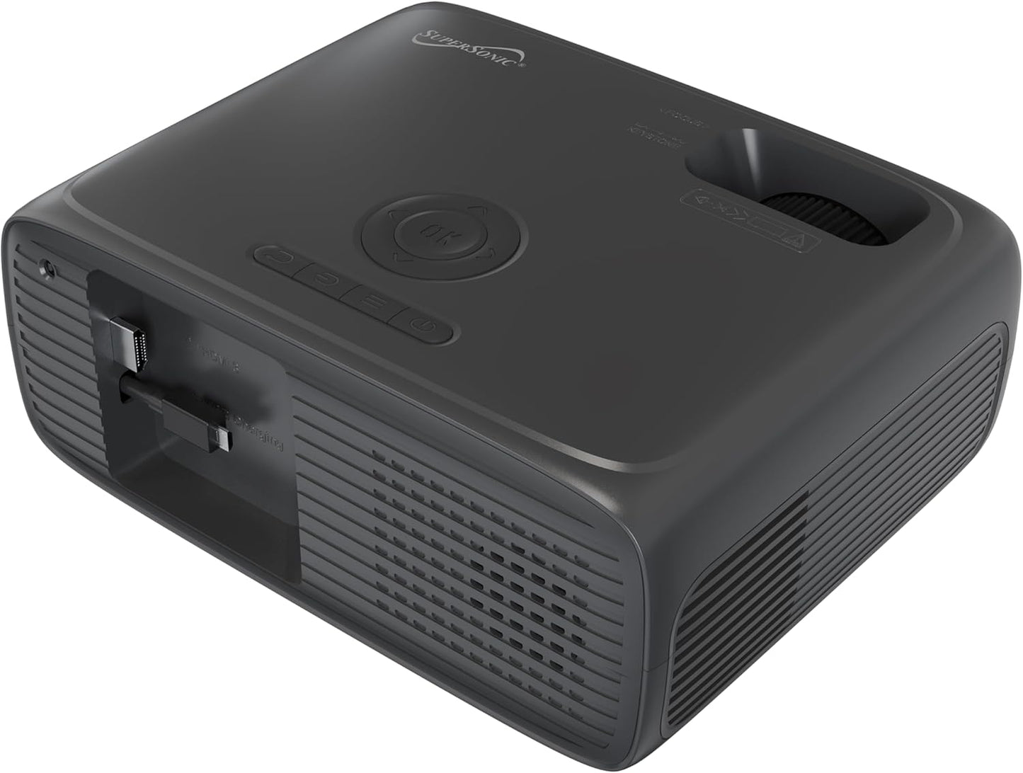 Supersonic SC-282P 1080p Full HD LED Projector HDMI USB Bluetooth Built-in Speaker Gaming