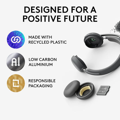 Logitech Zone 950 Wireless ANC Bluetooth Headset Graphite