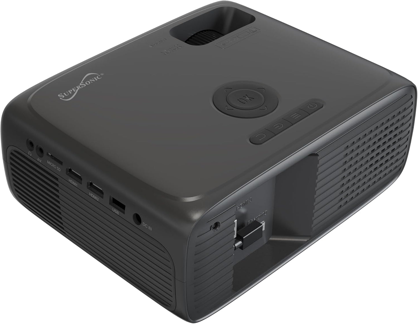 Supersonic SC-282P 1080p Full HD LED Projector HDMI USB Bluetooth Built-in Speaker Gaming