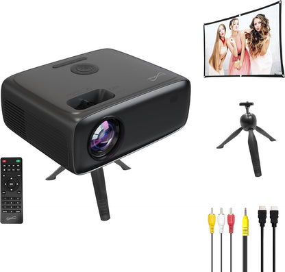 Supersonic SC-282P 1080p Full HD LED Projector HDMI USB Bluetooth Built-in Speaker Gaming