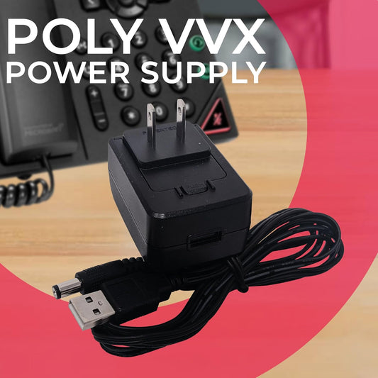 Poly Power Supply 5V 3A for VVX 150 250 350 450 CCX 400 (89T06AA#ABA)