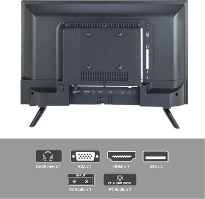 Supersonic SC2411 24" LED TV - HD 720p, Dual HDMI, USB, ATSC Tuner, VESA Mount