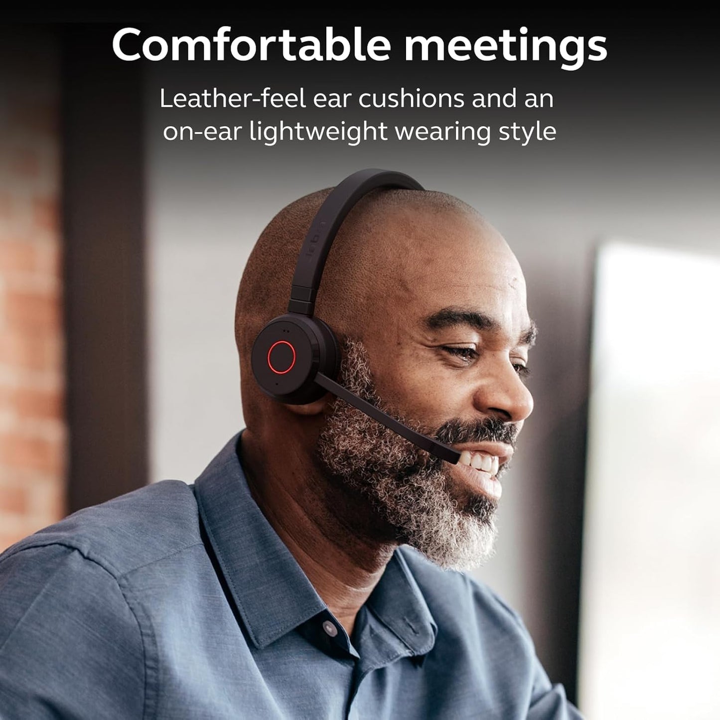 Jabra Evolve 65 TE UC Stereo Wireless Headset | USB-A BT5.2 16H Talk 37H Listen | MPN: 6699-833-499-01