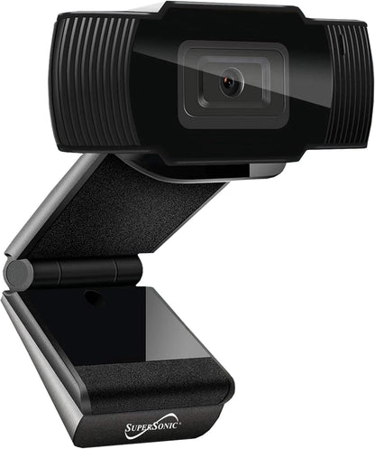 Supersonic SC-942 Pro HD 720p Webcam Headset Built-in Mic Stereo Headphones USB 2.0