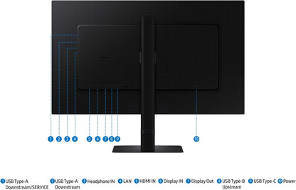 Samsung S27D606UAN 27" 4K UHD IPS Monitor - USB-C 65W, HDR10, FreeSync