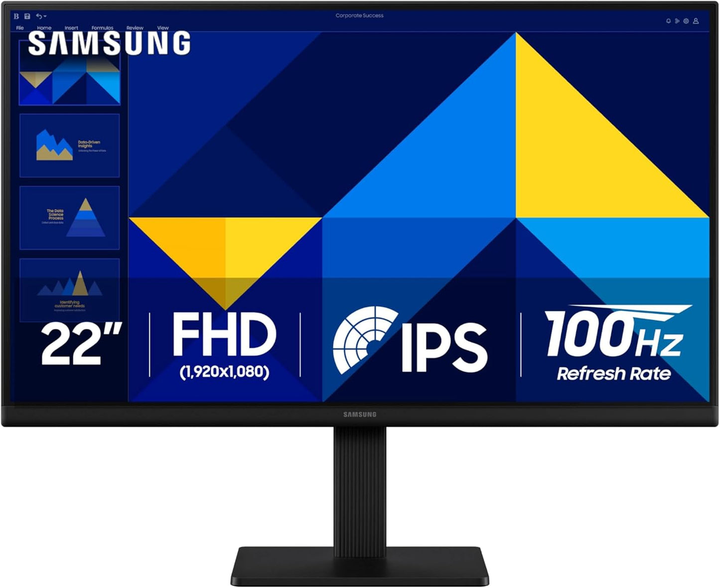 Samsung S22D304GAN 22" FHD VA Monitor – 75Hz, FreeSync, Flicker Free, HDMI, VGA