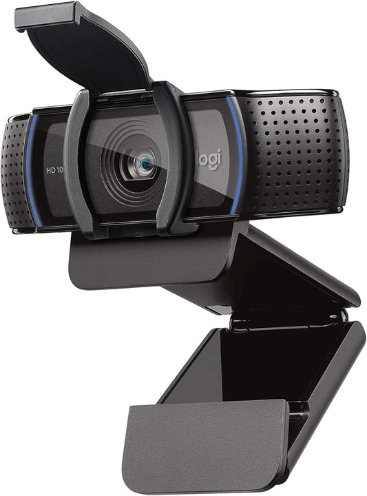 Logitech C920e Business Webcam – 1080p/30fps, Dual Mic, Autofocus, Privacy Shutter, TAA, Teams & Zoom, USB-A (960-001401)