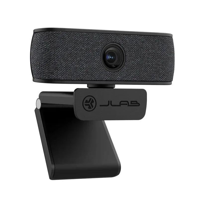 JLab JBuds USB Webcam – 1080p/30fps, f/2.2 Autofocus, 78° FOV, Dual Mic, Privacy Cover, USB-A, Black (WJBCAMRBLK124)