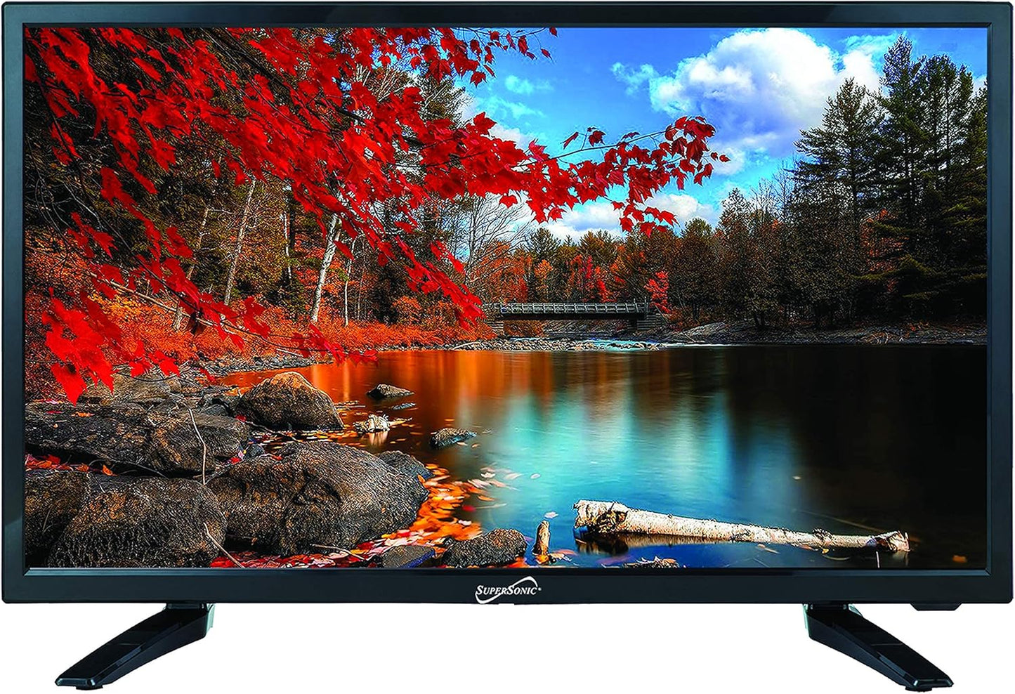 Supersonic SC2411 24" LED TV - HD 720p, Dual HDMI, USB, ATSC Tuner, VESA Mount