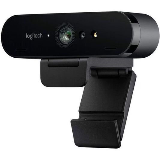 Logitech Brio 4K Webcam for Business – 4K HDR, 90fps, Windows Hello, Dual Mic, USB 3.0, Black (960-001105)