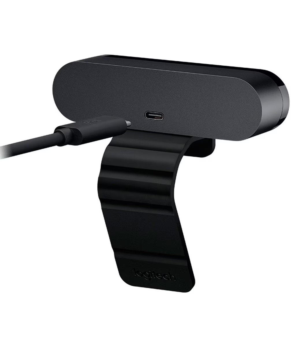 Logitech Brio 4K Webcam for Business – 4K HDR, 90fps, Windows Hello, Dual Mic, USB 3.0, Black (960-001105)