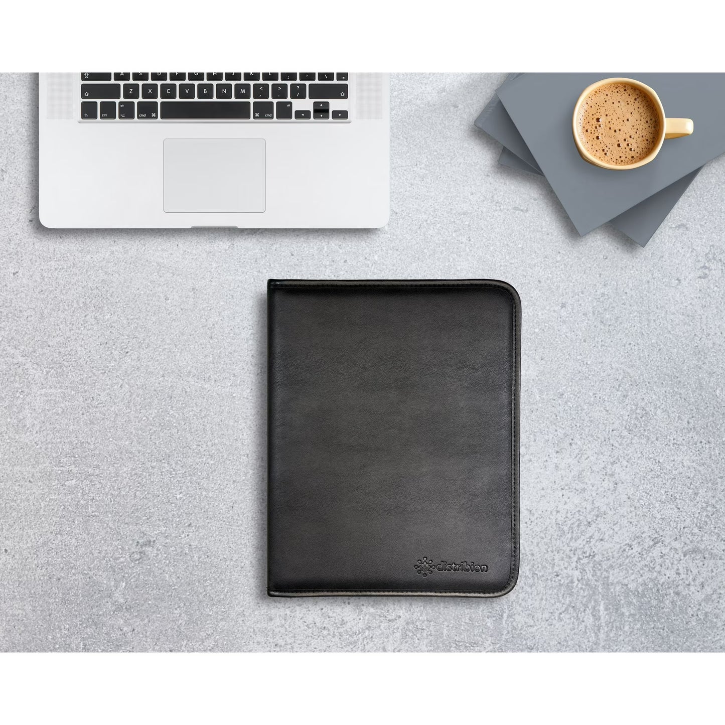 Samsill Professional Leather Padfolio | Black | Snap Closure Business Card Holder | MPN: 70810