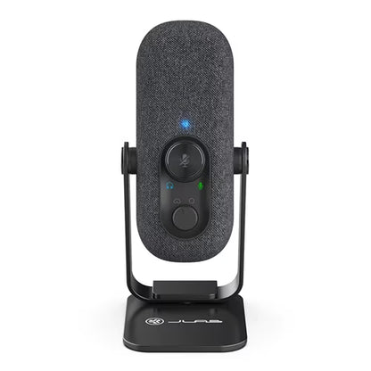 JLab Go Talk Dynamic USB-C Microphone, Cardioid, 24-bit/48kHz, Shockmount & Pop Filter, Black