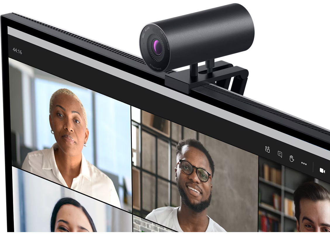 Dell UltraSharp 4K Webcam – 8.3MP, 60fps, AI Auto Framing, 90° FOV, USB-A (WB7022-DDAO)