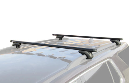 BRIGHTLINES 53 Inch All Black Universal Roof Rack Crossbars Set of 2 for Raised Side Rails